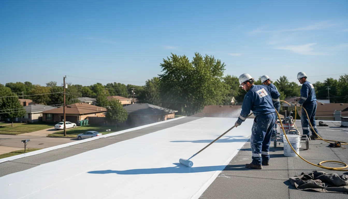 Commercial roof coating in Fredonia, PA near me